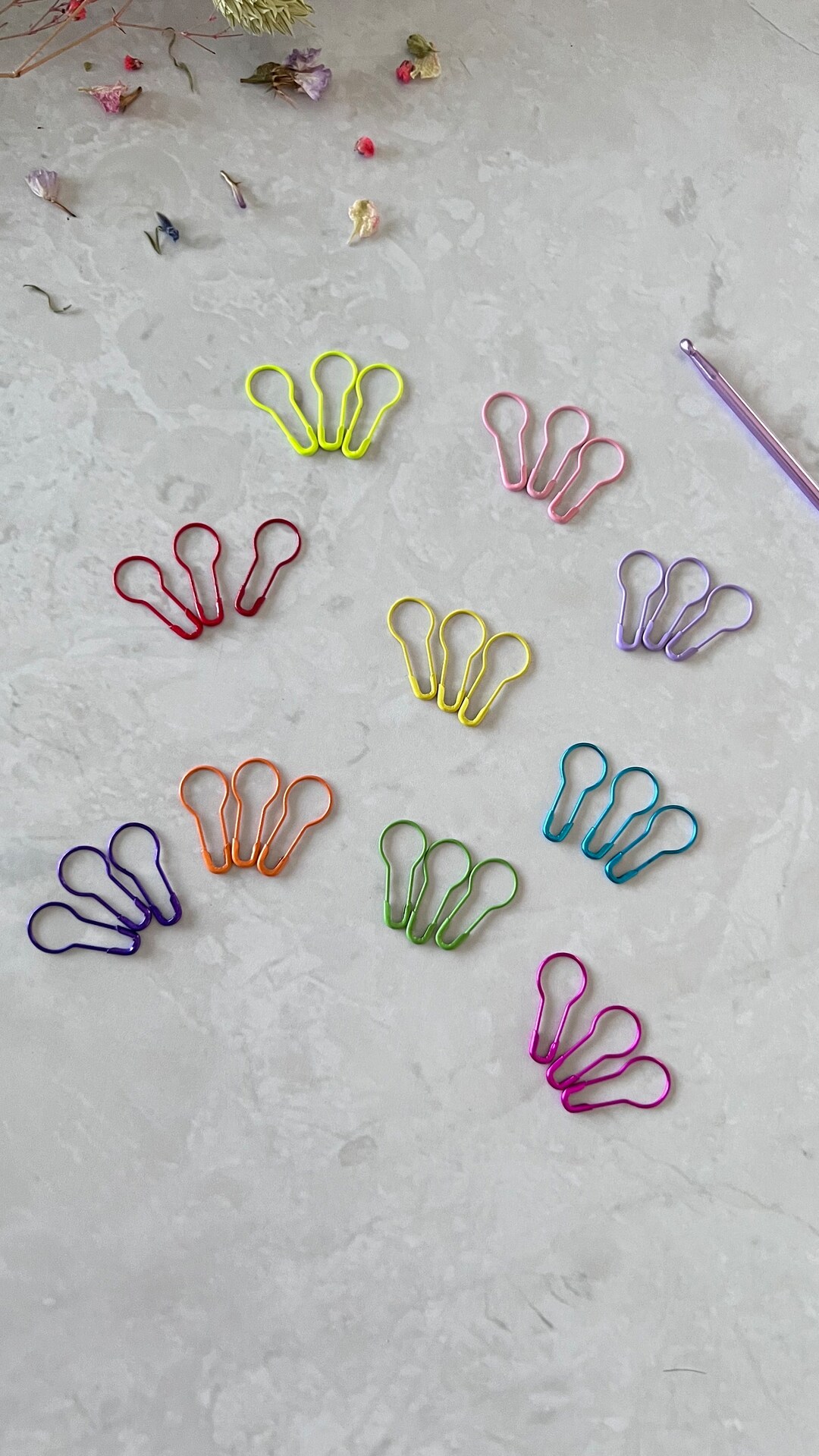 Set di 50 pennarelli per lavori a maglia e uncinetto, colore