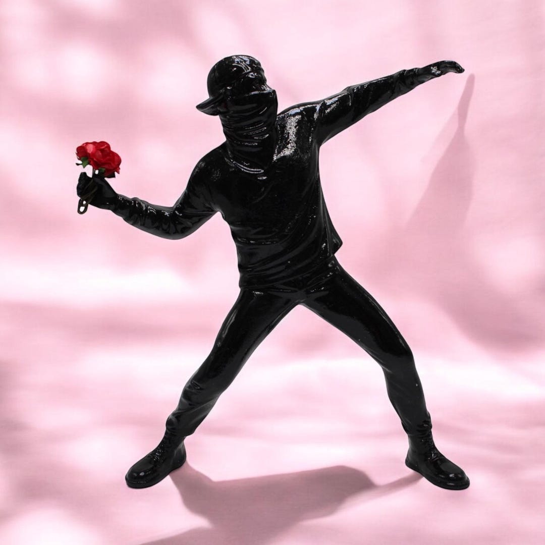 メディコムトイ　フラワーボンバー　バンクシー風ストリートアートフィギュア メディコムトイ フラワーボンバー バンクシー風ストリートアート