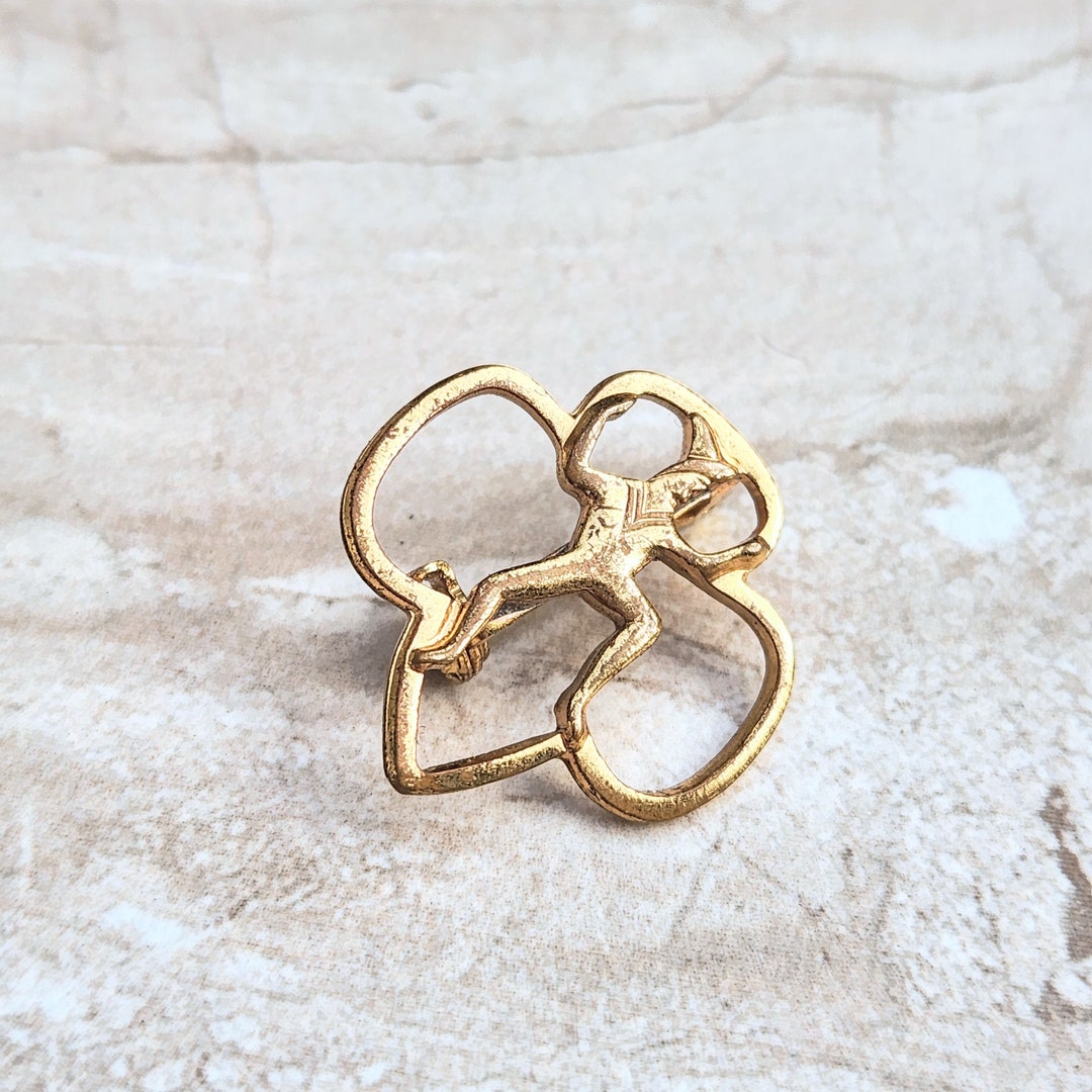 Vintage Girl Scout Brownie Pin Vintage Lapel Pin Girl Scouts Etsy