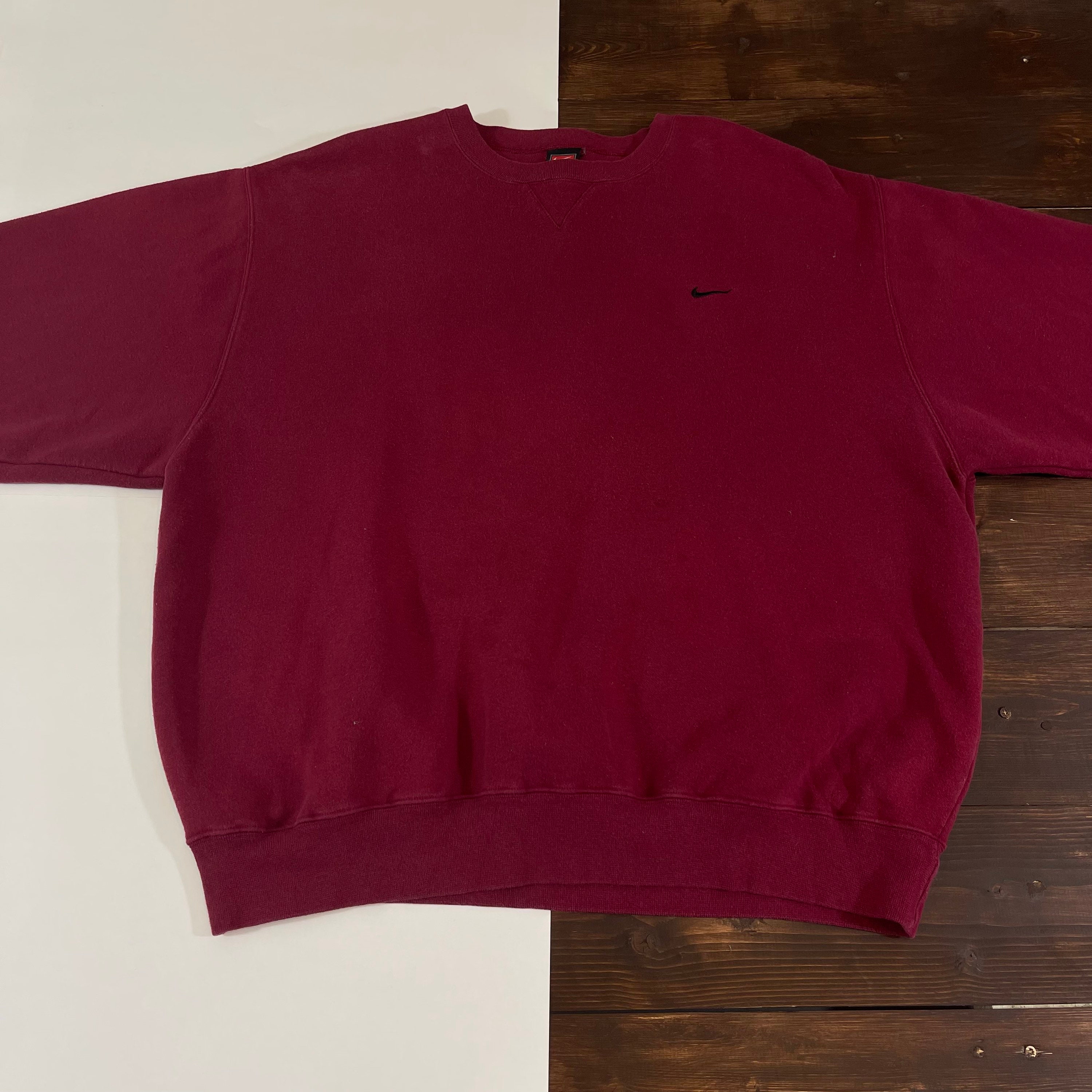 Nike Maroon Pullover - Etsy