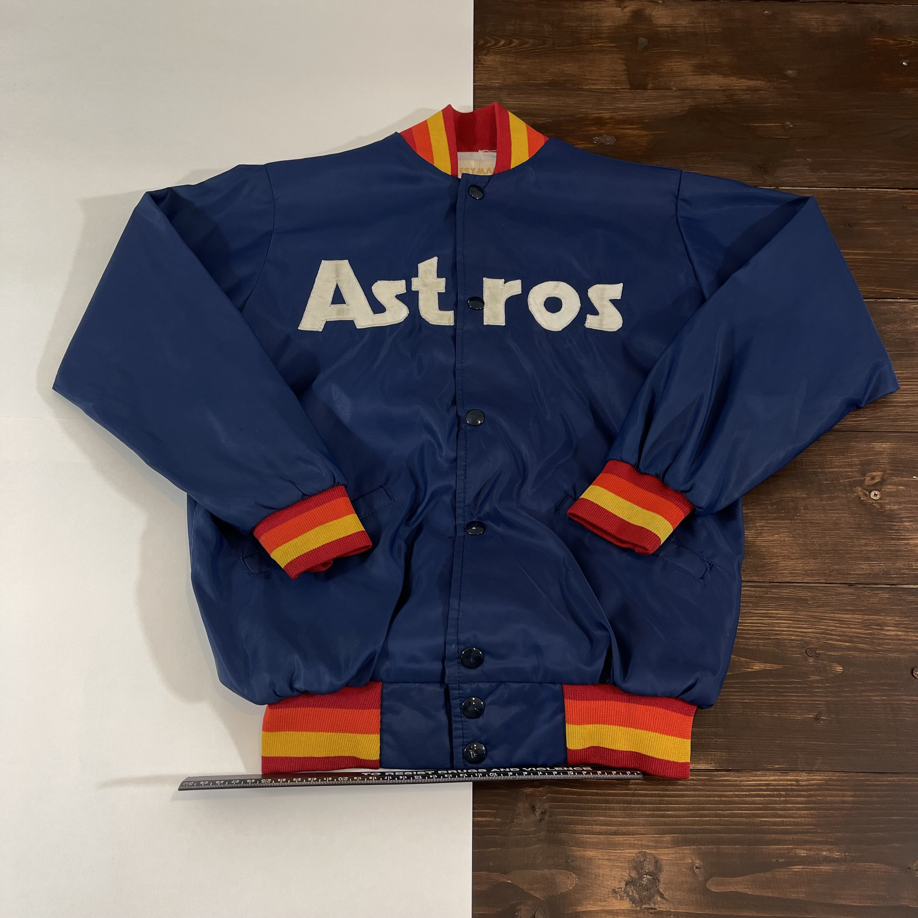 Blue 1986 Houston Astros Cardigan Sweater Jacket - HJacket