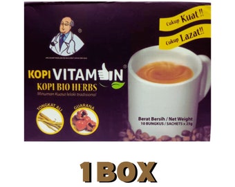 Kopi Vitamin Bio Herbs Original Coffee for Men 1 Box Express Shipping