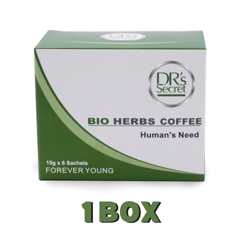 Original Drs Secret Bio Herbs Instant Coffee For Men Forever Young zdjęcie 1