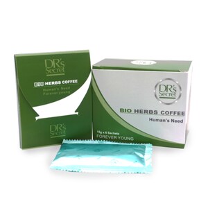 Original Drs Secret Bio Herbs Instant Coffee For Men Forever Young zdjęcie 4