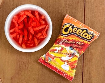 1/12 dollhouse Cheetos , dollshouse miniatures, dollshouse food, 1/12 scale dollshouse food , artisan minis