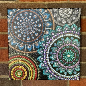 Many Mandalas Original Canvas Art