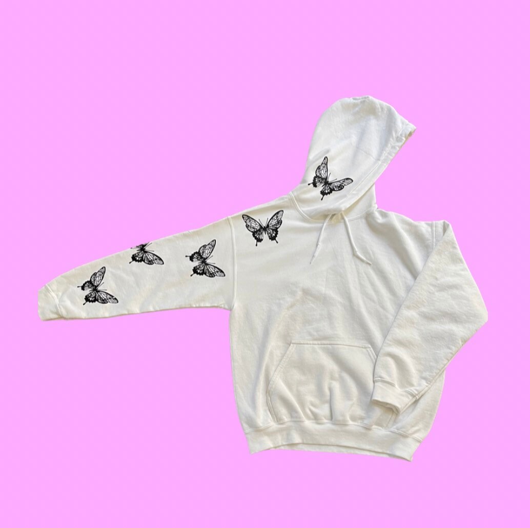 Missguided butterfly hoodie Clearance