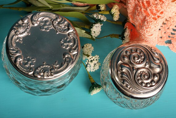 Two Vintage Avon Cold Cream and Powder Jars - image 2