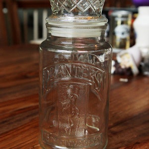 Mr peanut 75th anniversary glass jar - Etsy 日本