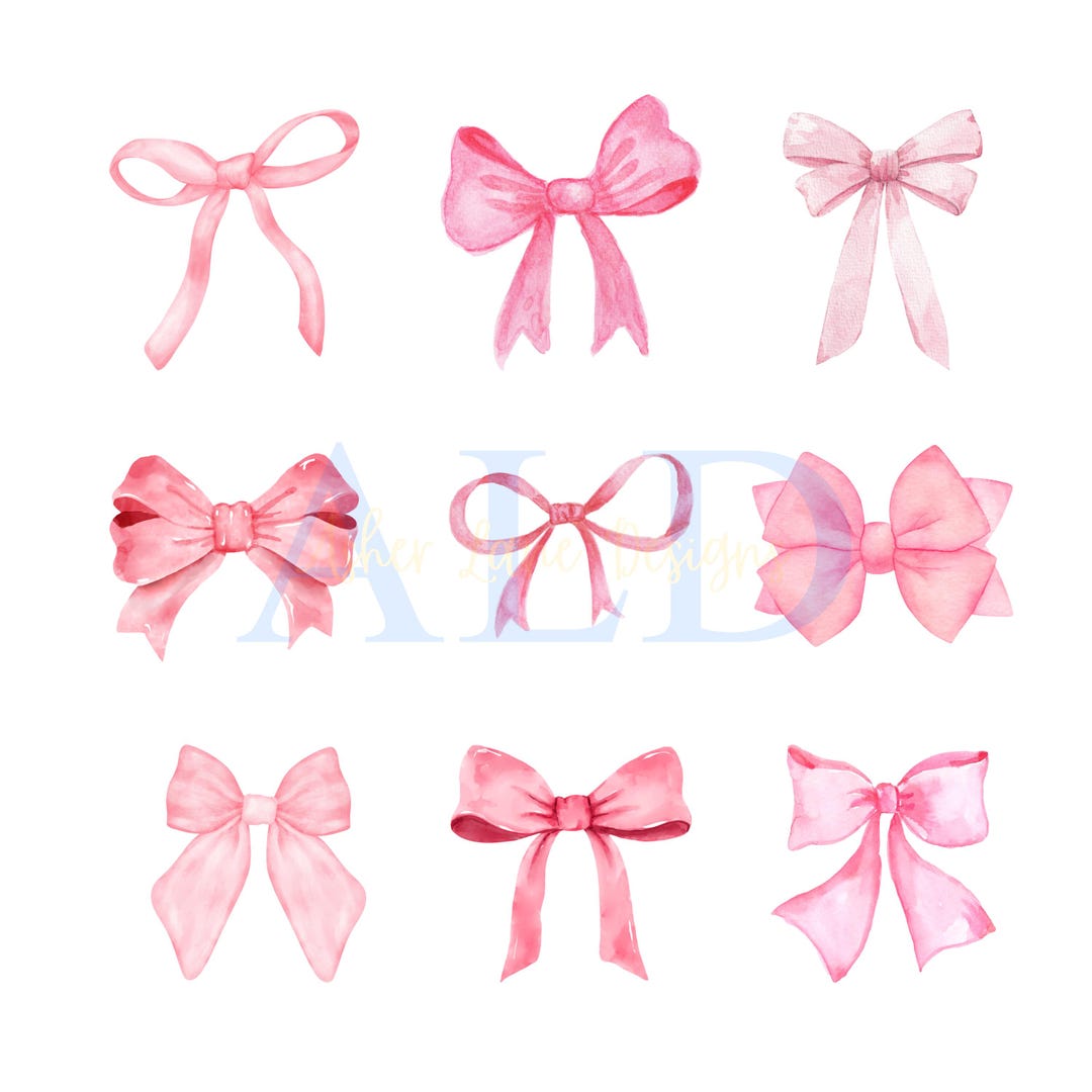 Pink Bow Coquette PNG - Etsy