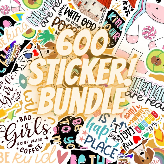 600 Png Stickers Design Bundle digital Download Stickers Png Etsy