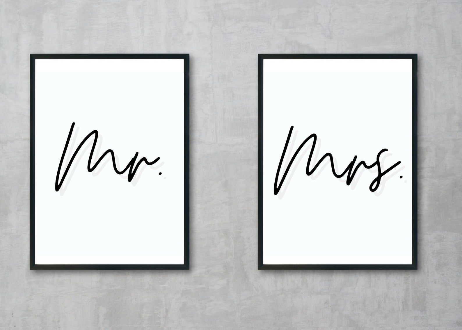 Mr. Mrs. Printable Wedding Gift Printable Mr. Mrs. Sign for | Etsy