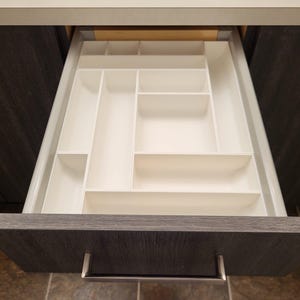 Drawer Organizers | Custom Made-to-Order Storage Bins - Perfect Fit for Any Drawer: Desk, Kitchen, Bathroom | Built to Your Measurements