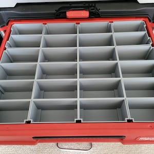 Custom Printed Toolbox Organizers for the Milwaukee 3-Drawer Multi-Depth Toolbox - Durable Organizer Tray Inserts