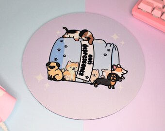Joli tapis de souris pour chien - Tapis de souris antidépresseur pour chien - Cadeau unique pour amoureux des chiens - Accessoires de jeu mignons
