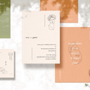 Art Aesthetic Full Wedding Suite (Customizable Template)