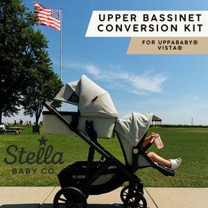 Upper Bassinet & Rumble Seat Adapter Kit – Double Stroller Conversion for UPPAbaby® Vista®
