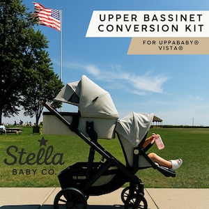 Conversión de cuna superior para UPPAbaby® Vista® - Conversión de cochecito doble con asiento reclinable