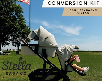 Oberer Stubenwagen-Umbau für UPPAbaby® Aussicht® - Doppel-Kinderwagen-Umwandlung mit Klappsitz