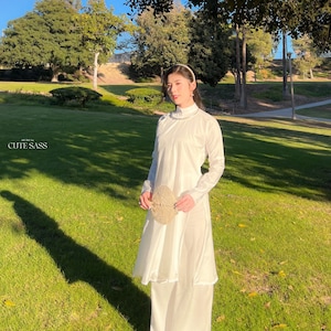 Ao Lót Nhật Bình - Nhat Binh Inner Layer 37D| Ao Ngu Than Tay Chen | Ao Dai Truyen Thong | Pre-made Vietnamese Viet Phuc