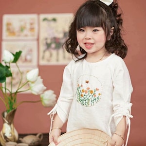 White Girl String Sleeve Ao Dai Set| Pre-made Traditional Vietnamese Ao Dai | Lunar New Year|Ao Dai Truyen Thong|Kid Ao Dai| Ao Dai for Girl