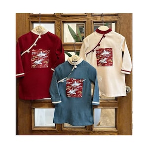 Boy Hac Ao Dai Top (3 Colors) | Pre-made Traditional Vietnamese Ao Dai | Lunar New Year | Ao Dai for Boy | 34A