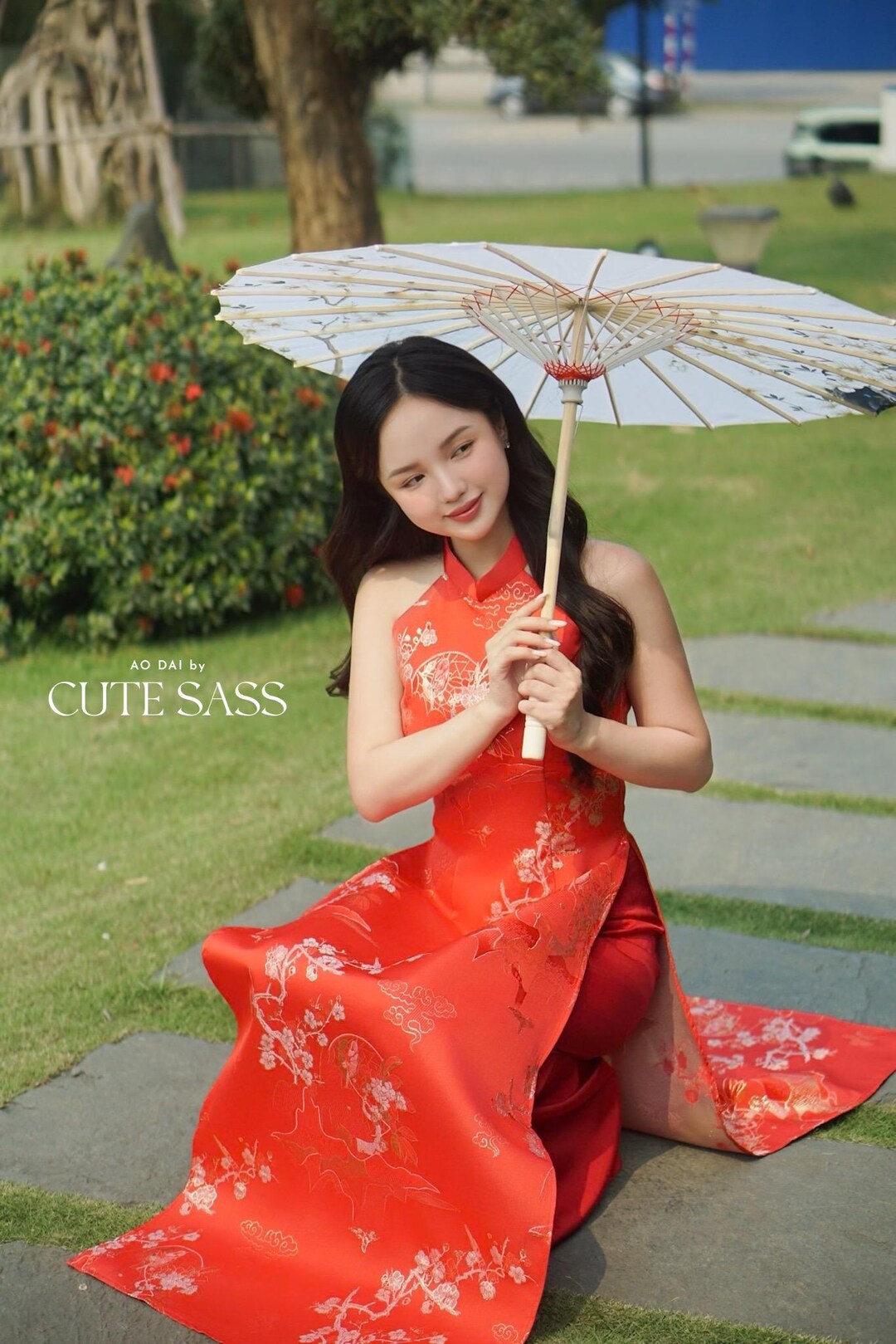 ベトナムアオザイ(Áo dài Việt Nam )No184 Printed Vietnamese Traditional Ao Dai for Women | Ao Dai for