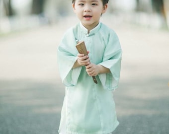 Boy Áo Tấc - Blue, Yellow, Green | Boy Ao Tac | Áo Ngũ Thân Tay Thụng | Ao Dai Truyen Thong | Pre-made Vietnamese Viet Phuc| I