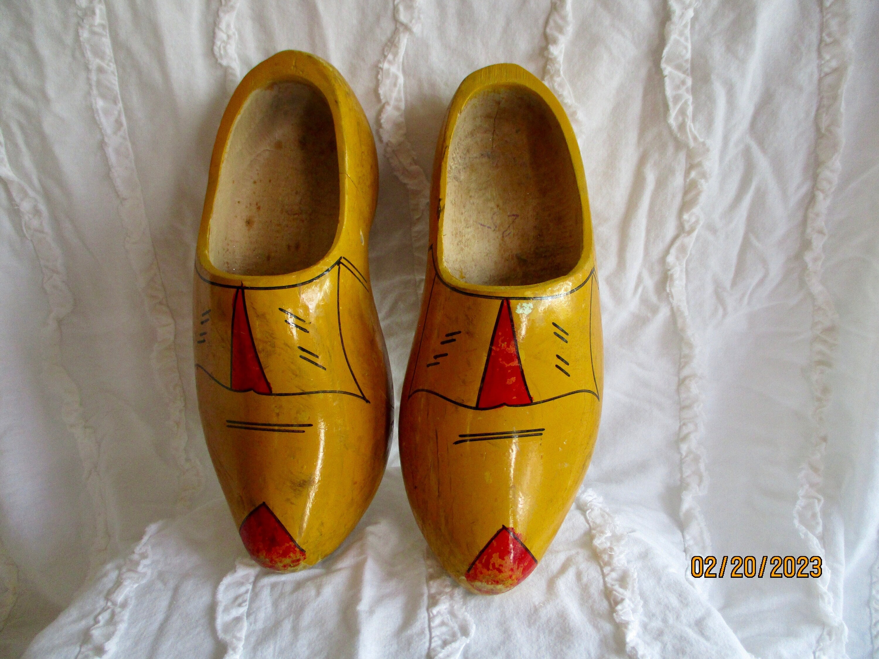 Dutch Wooden Shoes, Vintage Wooden Shoes Made in Amsterdam