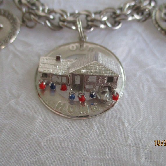 Charm Bracelet, Vintage Sterling Silver Charm Bra… - image 8