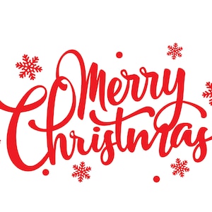 Christmas SVG, Merry Christmas SVG, Christmas Clip Art, Christmas Cut File, Cricut, Silhouette Cut File