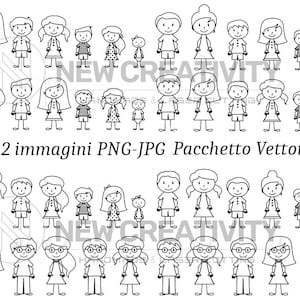 Enorme Pacchetto di stick figure clipart Family,Stick People Family Clip Art ClipArt Vettori, file SVG-JPG clipart
