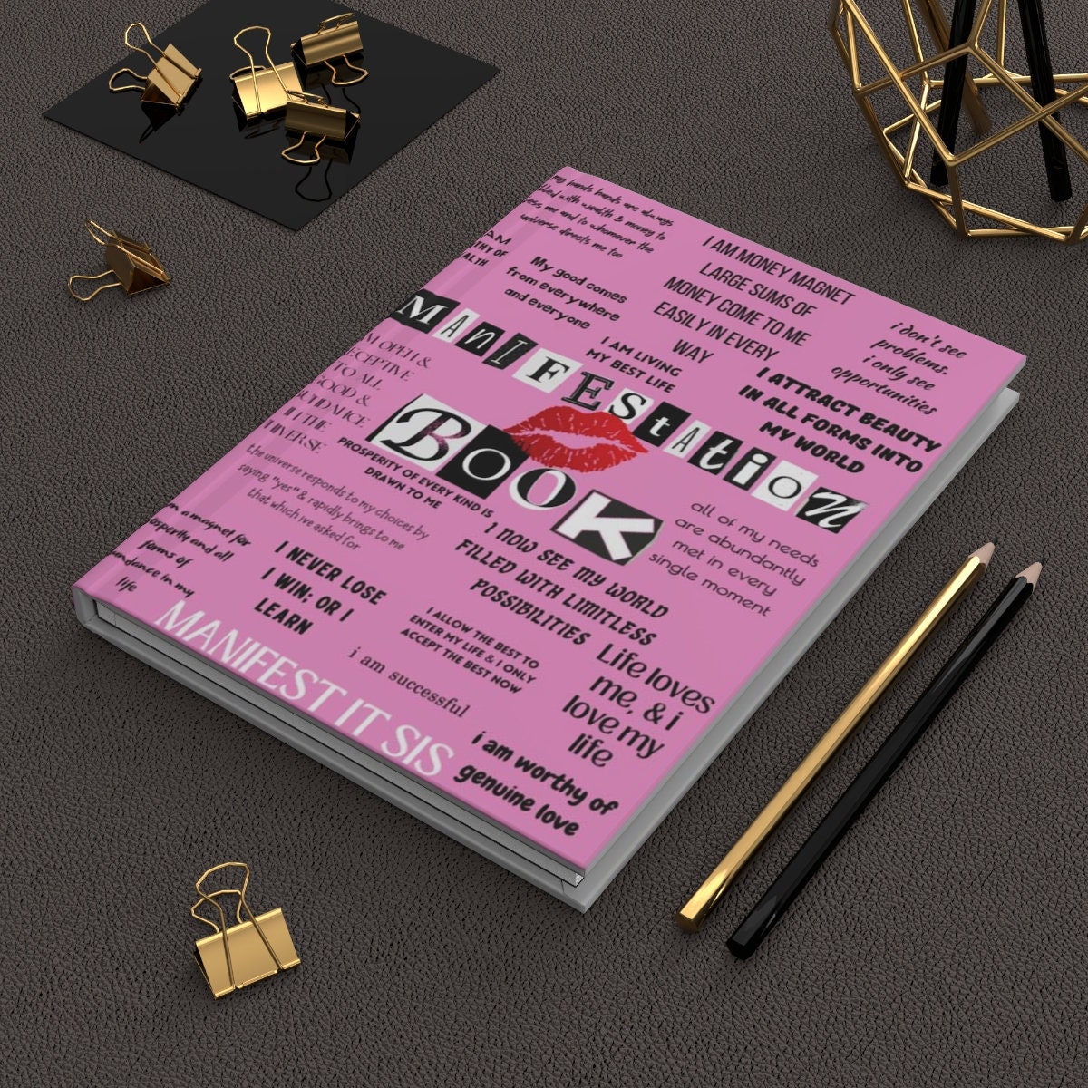 Burn Book Inspired Manifestation Journal Hardcover Journal Matte, Burn