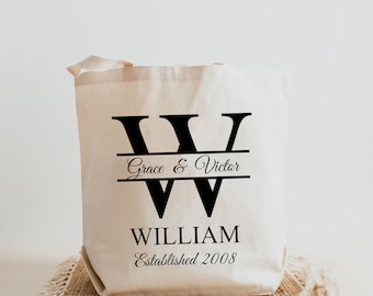 Personalized Canvas Tote Bag, Mother Gift Bachelorette Party,Bridesmaid gifts,Maid of Honor Wedding gifts,Gift for Mother, Sorority Gifts