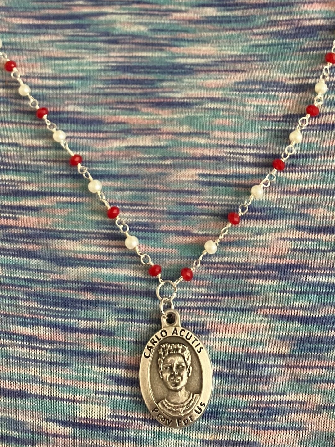 Blessed Carlo Acutis Holy Card, 1" Medal & Holy Card Titled True