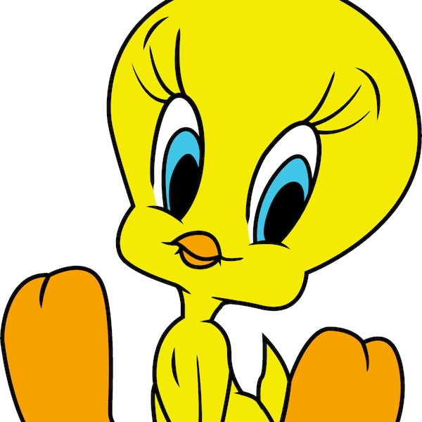 Baby Tweet Bird from Looney tunes SVG PNG DXF - Digital files for Cricut, Illustrator and other design programmes