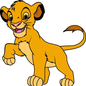 Simba Lion King SVG PNG EPS - Digital files for Cricut, Illustrator