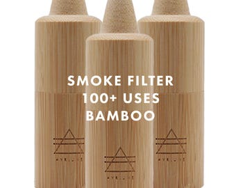 AYRLUME | Smoke & Odor Eliminator | Personal Bamboo Air Filter | 3 Pack | Sploof