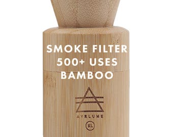 AYRLUME | Smoke & Odor Eliminator | Personal Bamboo Air Filter | +500 Uses | Sploof