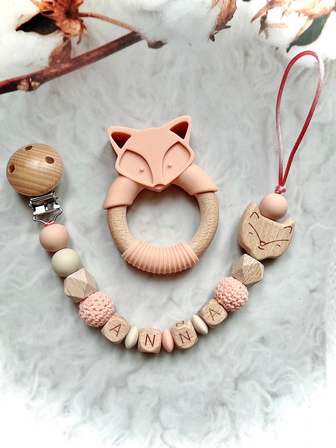 Tutu Pacifier Personalized Fox Tutu Clip, Personalized Pacifier Clip or Set - Etsy