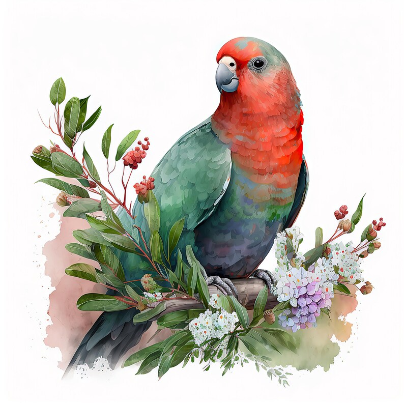 Pegatinas de aves australianas: Set de pegatinas de aves australianas brillantes y mate imagen 6