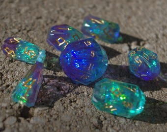 StoneHenge Crystal DnD Dice Set