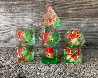 Mushroom rounded edge DnD dice