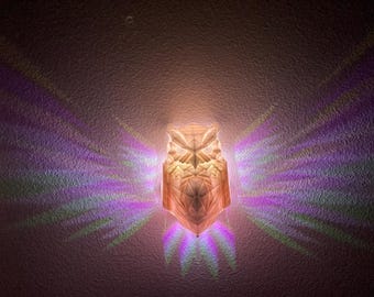 Owl Wall LED Night Light - Home Decor - Artistic Owl Wall Hanger Decoration