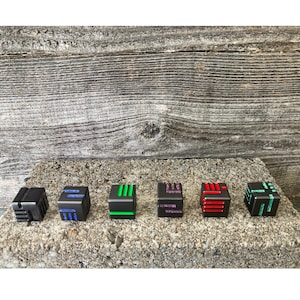 Dadi tecnologici - Coppia di dadi D6 in metallo solido