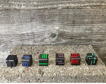 Technology Dice - Solid Metal D6 Pair of Dice