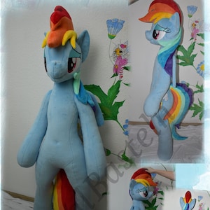 Pony, Rainbow Dash, Anthro approx. 145 cm high