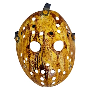 Hockey Mask Prop Replica - Cosplay Horror Prop - Halloween Horror Mask - Realistic Killer Mask - Handmade Horror Mask - Jason Voorhees Mask