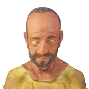 Hand made silicone human face mask – Realistic old man mask