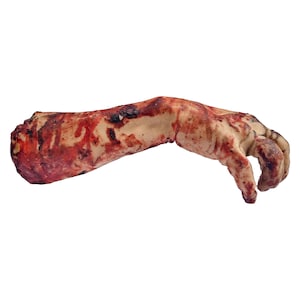 HORROR PROP film de main masculine blessée, détails de haute qualité, sang zombie mort, main masculine zombie grandeur nature pour Halloween